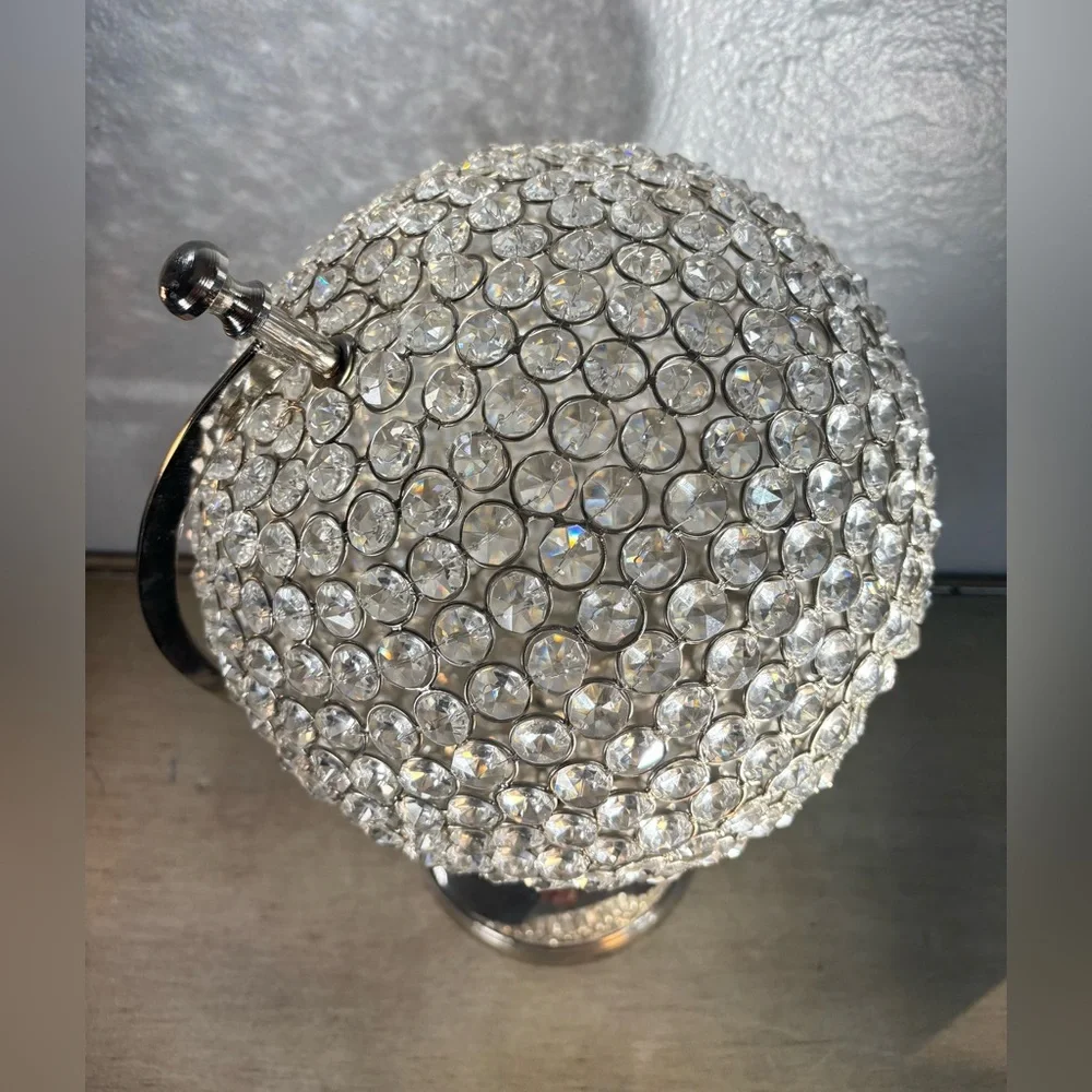 Crystal Globe Decor with Silver Stand - Picture 5 of 13
